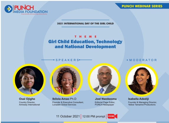 PUNCH Media Foundation Promotes STEM Education for Girls in Commemoration of the International Day of the Girl Child